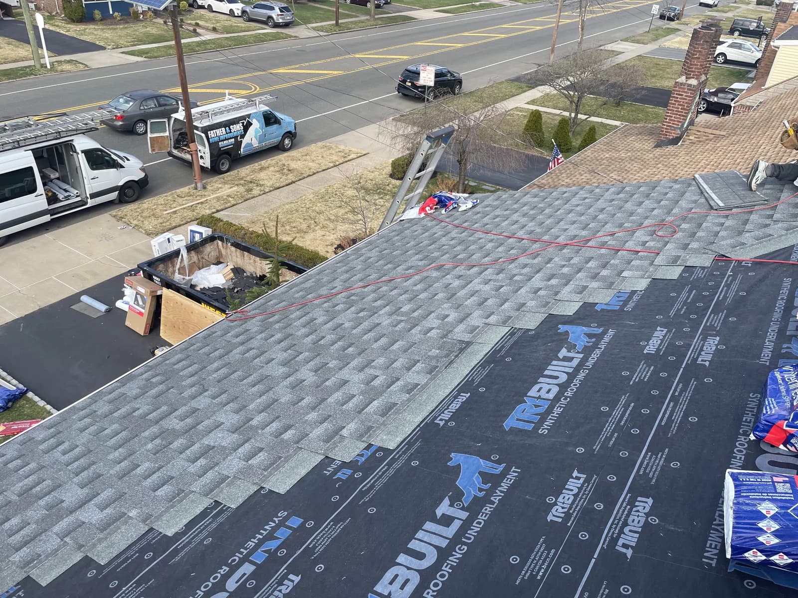 Roofing project 5 by Father & Sons NJ Construction serving Jamesburg, NJ