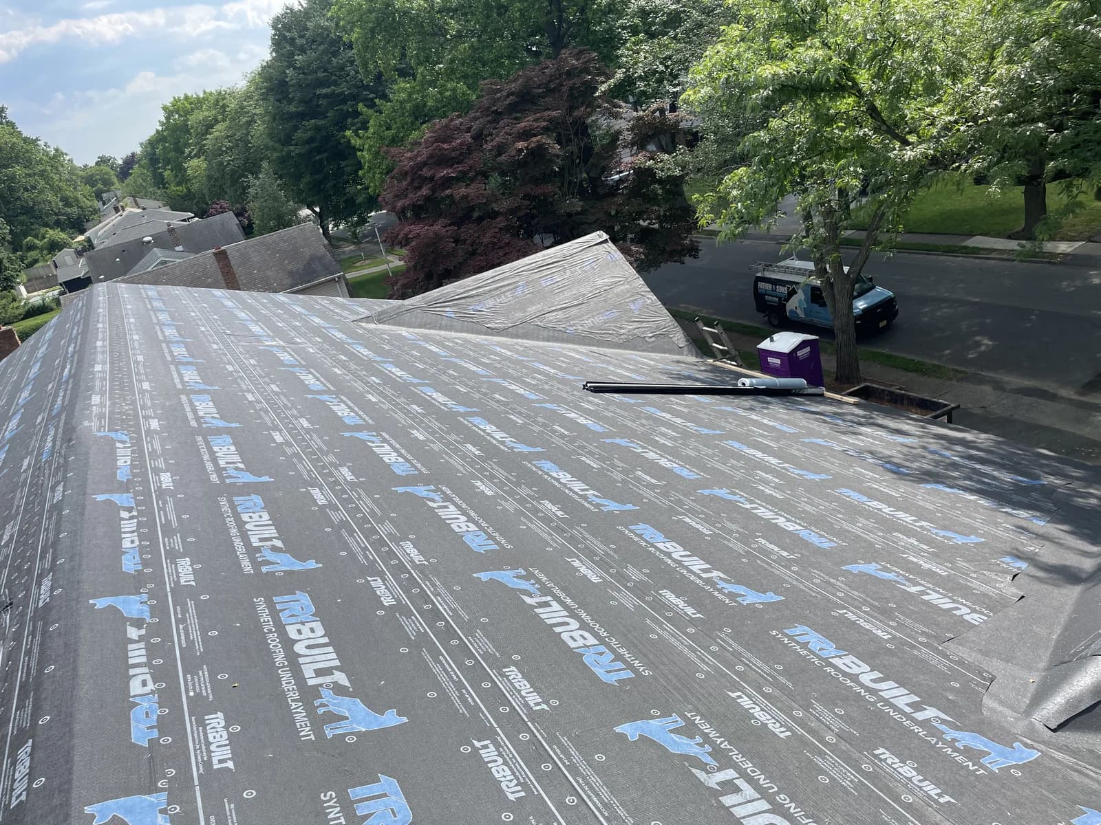 Underlayment — recent project by Father & Sons NJ Construction