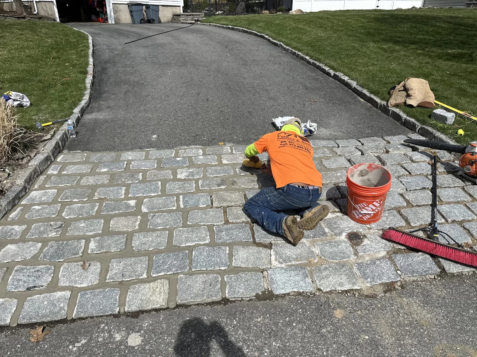 Deck and patio project 6 by Father & Sons NJ Construction in New Jersey