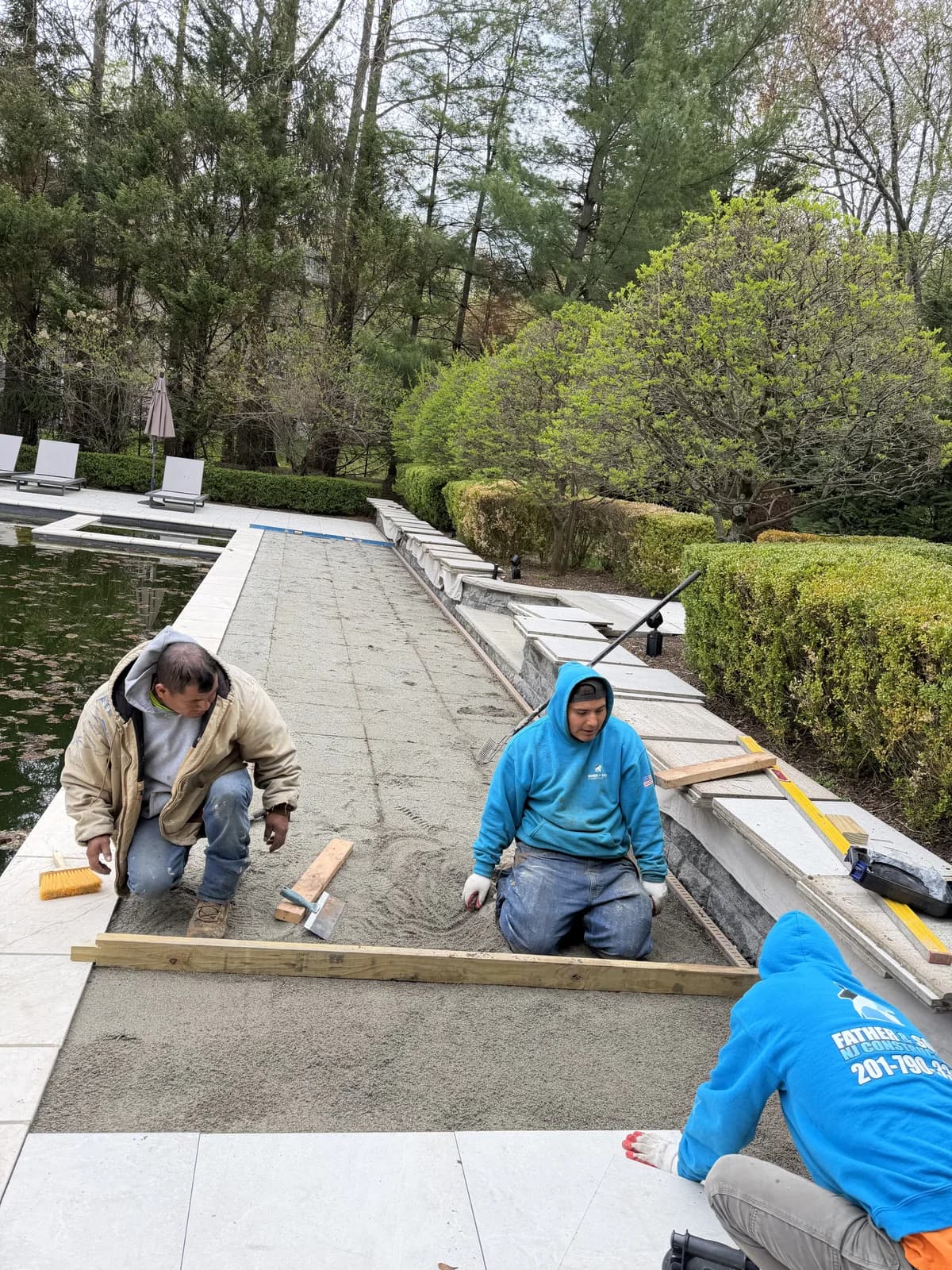 Deck and patio project 7 by Father & Sons NJ Construction in New Jersey